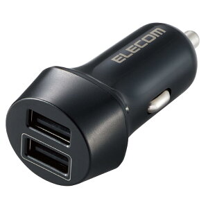 GR J[`[W[ VK[\Pbg USB 2|[g (USB-A×2) 12W 12V/24V͑Ή LEDvt i Phone SE3/SE2/13/12AiPadAAndroid eΉ ubN EC-DC08BK