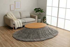 イケヒコ・コーポレーション イケヒコ こたつ布団 ノート 約185×225楕円 グレー 楕円形 コンパクト収納 あったかカラー #6841639