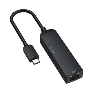 GOPPA Sbp PD100W[dΉ LANϊA_v^ USB-C IXX LAN 2.5GbpsΉ i Phone15 ProΉ GP-CR452GHP/B-EC ubN