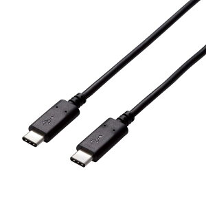 GR USBP[u Type C (USB C to USB C) 2.0m USB2.0Fؕi 5Ao ő480Mbps ubN U2C-CC5P20NBK