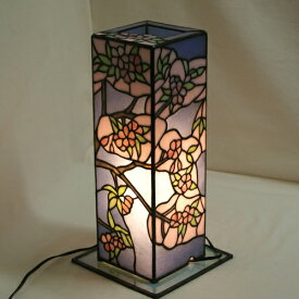 ステンドグラスランプ・行燈（桜）