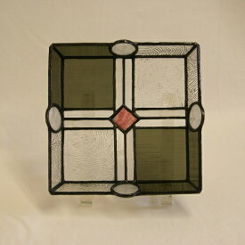 ステンドグラス小物・四角皿（A）