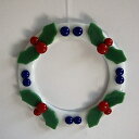 ステンドグラス　小物　・クリスマスリースB(フュージング）