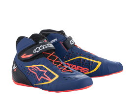 alpinestars(アルパインスターズ)　TECH-1 KX V2 KART SHOES ULTRAMARINE BLUE RED FL YELLOW サイズ：8.5 品番：2712123-7135-8.5