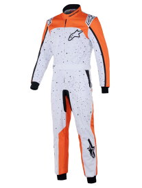 alpinestars(アルパインスターズ)　KMX-9 V3 GRAPHIC6 KART SUIT WHITE ORANGE BLACK サイズ：52 品番：3350125-2005-52