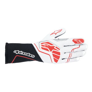 alpinestars(�A���p�C���X�^�[�Y)�@TECH-1 ZX V4 GLOVES BLACK WHITE RED �T�C�Y�FM �i�ԁF3550224-123-M