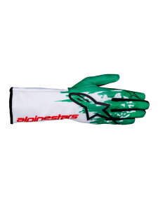 alpinestars(ApCX^[Y)@TECH-1 K V3 KART GLOVES WHITE GREEN RED TCYFL iԁF3551724-263-L