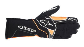 alpinestars(アルパインスターズ)　TECH-1 KX V3 KART GLOVES BLACK ORANGE FLUO サイズ：XL 品番：3551823-156-XL