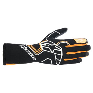 alpinestars(ApCX^[Y)@TECH-1 RACE V4 GLOVES BLACK ORANGE FLUO TCYFXXL iԁF3552024-156-XXL