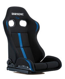BRIDE(ブリッド) リクライニングシート STRADIA III REIMS FRP製/シルバーシェル ブラック&ブルー ロークッション 品番：G72CNF