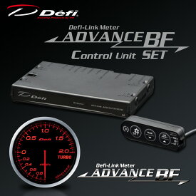 デフィ(Defi) アドバンス BFメーター φ60 2点セット アンバーレッド 【ターボ計200kPa/コントロールユニットSE】 品番：DF09902-SET