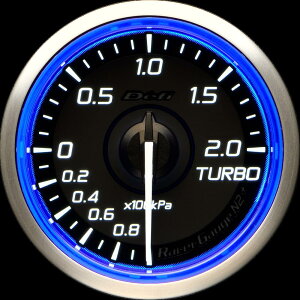 Defi(�f�t�B) RacerGauge N2Plus ��52 �^�[�{�v2.0(TURBO) �y�u���[���f���z �i�ԁFDF19101