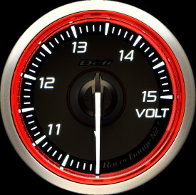 Defi(デフィ) RacerGauge N2Plus φ52 電圧計(VOLT) 【レッドモデル】 品番：DF19402