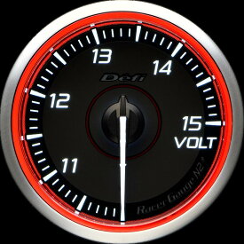 Defi(デフィ) RacerGauge N2Plus φ60 電圧計(VOLT) 【レッドモデル】 品番：DF19802