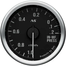 Defi(デフィ) Linkメーター ADVANCE RS2 インマニ計（負圧計）【60Φ 70sホワイト照明／文字板ブラック】 品番：DF21302