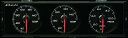 Defi(デフィ) DIN Gauge Style21 3連メーター 白文字/赤指針　品番：DF14403