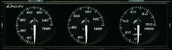Defi(デフィ) DIN Gauge Style21 3連メーター 白文字/白指針　品番：DF14401