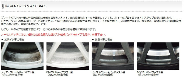 楽天市場】DIXCEL(ディクセル) ブレーキパッド Mタイプ フロント 