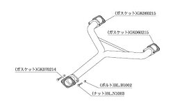 柿本 改 センターパイプ 日産 フェアレディZ UA/CBA-Z33 02/7-07/1 品番：NCP364