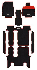 MUGEN(無限) スポーツマット レッド 2列目6:4分割ベンチシート車用 ステップワゴン RP1/RP2/RP3/RP4 20/01- 品番:08P15-XNB-K1S0-RD