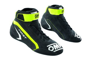 OMP FIRST SHOE グレー/フルオイエロー【サイズ 42】(レーシングシューズ) 品番:IC0-0824-A01-182-42