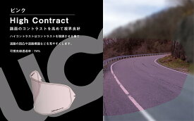 ULOOK 2輪ヘルメット用防曇フィルム ピンク 【DAF-1/1R用】 品番：UL-03P01