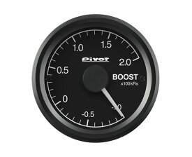 Pivot(ピボット) GT GAUGE-52 ブースト計 φ52 【ホワイト照明】 品番：GSB-5