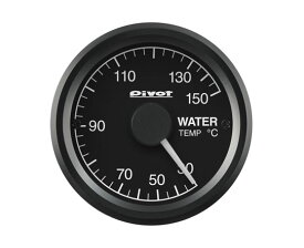 Pivot(ピボット) GT GAUGE-52 水温計 φ52 【ホワイト照明】 品番：GSW-5