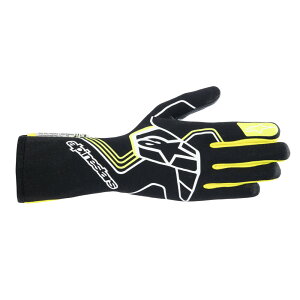 alpinestars(ApCX^[Y)@TECH-1 RACE V4 GLOVES BLACK YELLOW FLUO TCYFXL iԁF3552024-155-XL