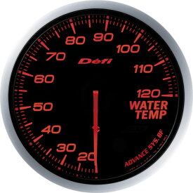 Defi(デフィ) デフィリンクメーター アドバンスBF 水温計 汎用 アンバーレッド Φ60 20℃〜120℃ 品番：DF10502