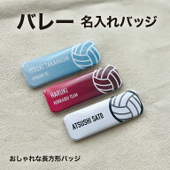 バレー プレゼント 記念品 名入れ バッジ バレー部 バレーボール 引退 卒部 部活 卒業 卒団 名前入り プ…