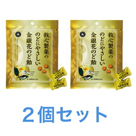 救心製薬ののどにやさしい金銀花のど飴 70g 2袋セット ハーブエキス ビタミンC 送料無料 追跡付き発送