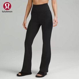 lululemon ルルレモン ヨガウェア レギンス レディース フレアタイプ フレアパンツ トレーニング フィットネス パンツ スポーツ ロングパンツ ハイウエスト ウェア フィットネス 細肩 美背 速乾 通気 スポーツ ヨガ レディース 女性 プレゼント 正規品 通常梱包 箱付き