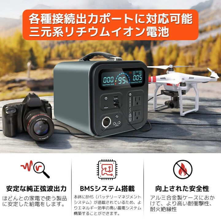 楽天市場】ポータブル電源 大容量 AC出力700W(サージ1000W) 189000mAh 