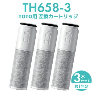 �y���[�zTH658-3 �݊� �򐅃J�[�g���b�W 3�{���� TH658-1S TH658-2 �Ή� �����\�^�C�v TOTO�p �����p �򐅊�����`���� ��֗p�J�[�g���b�W