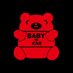 񂮂N}XebJ[ybaby in carzyH15cm×W14.5cmzԂ񂪏Ă܂ xr[CJ[ XebJ[ v[g oYj ԁ@XebJ[ h 킢 q  BABY IN CAR@X