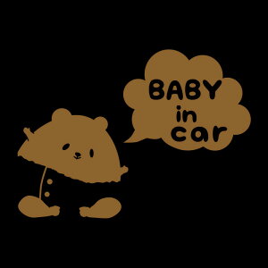 ���ނN�}�����x�r�[�C���J�[�X�e�b�J�[�ybaby in car �X�e�b�J�[�z�yH14cm×W20cm�z���ނN�} �Ԃ���񂪏���Ă܂� �x�r�[�C���J�[ �X�e�b�J�[ �v���[���g �o�Y�j�� �� �X�e�b�J�[ �h�� ��