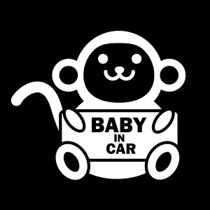 ̃xr[CJ[XebJ[ybaby in car XebJ[zyH15cm×W18cmziwijT Ԃ񂪏Ă܂ xr[CJ[ XebJ[ v[g oYj ԁ@XebJ[ h 
