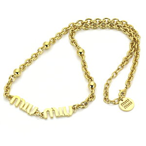 �~���E�~���E MIUMIU �l�b�N���X �y���_���g 5IC059 2F7U MIU LOGO CHAIN ���f�B�[�X ���� �A�N�Z�T���[ ���S �y���s�A���i�z