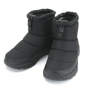 ザ・ノース・フェイス THE NORTH FACE ヌプシ ブーティ ウォータープルーフ ロゴ ショート Nuptse Bootie WP Logo Short スノーブーツ シューズ 靴 NF52280 ユニセックス 国内正規品 ブラック リサイクル素