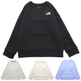 ザ・ノース・フェイス THE NORTH FACE テックエアスウェットクルー Tech Air Sweat Crew トレーナー スウェットトップス NTJ62313 キッズ 国内正規品 保温性 通気性 高ストレッチ性 立体的なラバーロゴプリント