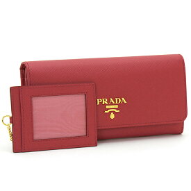 プラダ PRADA 長財布ファスナー 長札 ロングウォレット 1MH132 SAFFIANO METAL ORO カーフレザー 本革 型押し メタルロゴ パスケース付 レディース メンズ 無地 ブラック ピンク ダークピンク