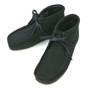 クラークス CLARKS ワラビーブーツ シューズ 靴 モカシン スエード WALLABEE BOOT メンズ 天然素材 定番 カジュアル レザー アンクル丈 靴幅2E 【26155516:MAPLE】【26155517:BLACK】 24.5〜28.5cm 【並行輸