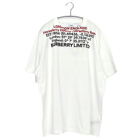 バーバリー BURBERRY 半袖Tシャツ クルーネックジャージーシャツ JENSEN 8048323 メンズ プリント コットン カジュアル