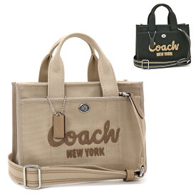 コーチ バッグ トートバッグ（ショルダー付き） カーゴトート 26 CARGO TOTE 26 CP164 レディース ボックス型 肩掛け クロスボディ スモール 2WAY ロゴ刺しゅう キャンバス素材 通勤 通学 【並行輸入品】