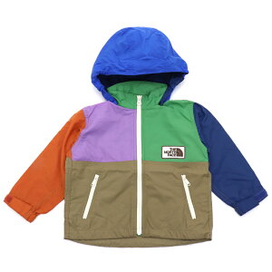 ザ・ノース・フェイス ベビーグランドコンパクトジャケット ウインドブレーカー 春夏 付け外し可能フード マルチカラー 90cm NPB22512 【国内正規品】