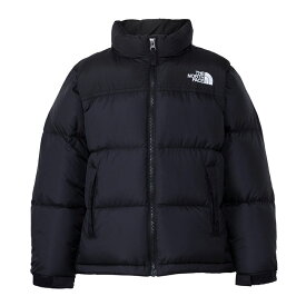 ノースフェイス THE NORTH FACE ヌプシジャケット Nuptse Jacket ダウンジャケット NDJ92365 キッズ 国内正規品 リサイクル素材 記名ラベル付き 裾調整可能なアジャスター付き はっ水加工