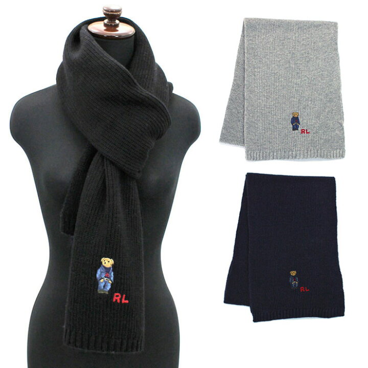 楽天市場】ポロラルフローレン POLO RALPH LAUREN マフラー リブニット 