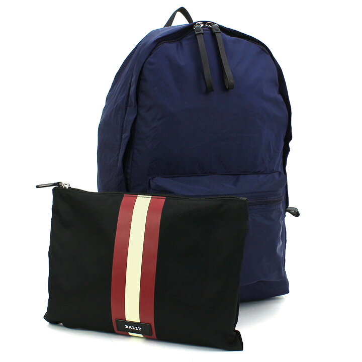 楽天市場】バリー BALLY バッグ リュックバックパック 収納ポーチ付  
