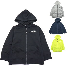 ザ・ノース・フェイス THE NORTH FACE スクエアロゴフルジップ Square Logo Full Zip スウェットパーカー NTJ12116 キッズ 国内正規品 スクエアワッペンロゴ ロゴ刺繍 吸汗速乾 記名ラベル付き アウトドア スポーティ フード付き